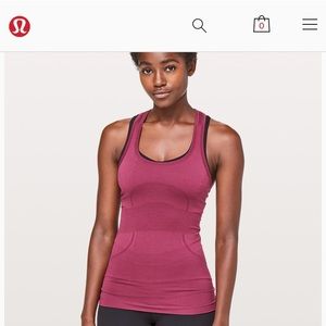 Lululemon Swiftly Tech Racerback Tank in Maroon